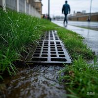 Couvercles de manhole en fonte ductile pour égouts, traitement de surface par polissage/peinture en poudre/sablage, service de couleur personnalisée