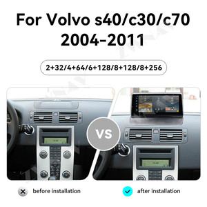 Автомобильный GPS-навигатор ZWNAV 8,8 дюймов для <span class=keywords><strong>Volvo</strong></span> S40 <span class=keywords><strong>C30</strong></span> C70 2004-2011, Android 14 дюймов - Product Image 2