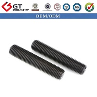 High Strength Durable Carbon Steel DIN975 Stud Bolt M8 M10 M12 M16 M20 M24 Full Thread Grade 8.8 Black Oxide for Steel Structure