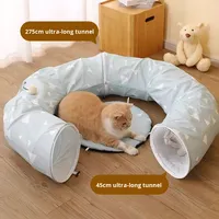 Lit pliable en polyester modèle XY245 pour chats, chiens, lapins – Conception simple, tunnel de grimpement