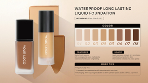 Private Label Matte Liquid Foundation Full Coverage SPF20 14 Shades <b>Waterproof</b> Long Lasting Custom Logo Makeup Foundation - Product Image 3