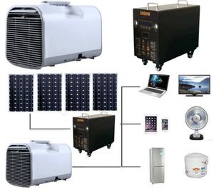 เครื่องปรับอากาศพลังงานแสงอาทิตย์แบบพกพา220V 50Hz เหมาะสำหรับในร่มและกลางแจ้งโรงแรมห้องพักแบบเรียบ AL-N ตั้งแคมป์ AL-N - Product Image 2