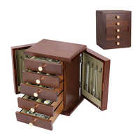 Nouveau design organisateur de stockage de bijoux en bois colliers boucles d'oreilles porte-bijoux organisateur pour la décoration intérieure