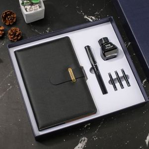 Wholesale High Quality Custom Promotional <b>Notebooks</b> Corporate Business Gift <b>Set</b> With Customized Logo A5 Pu Hardcover <b>Notebooks</b> - Product Image 3