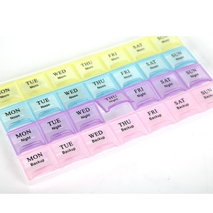 月間・週間用プラスチック製薬ケース、大容量28区画ピルケース（卸売） - Product Image 2