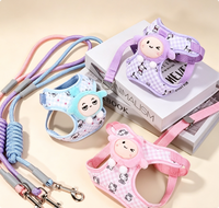 Accessoires pour chiots PETS, ensemble de harnais pour chien coloré avec laisse pour animal de compagnie