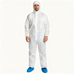 Combinaison de travail jetable de haute qualité, vêtements de sécurité non tissés avec capuche, combinaison de protection - Product Image 2