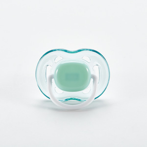 Chupón de Silicona Redondo Transparente <span class=keywords><strong>Personalizado</strong></span> para Bebés Recién Nacidos XRJ-BP002 con Soporte para Cinta - Product Image 3