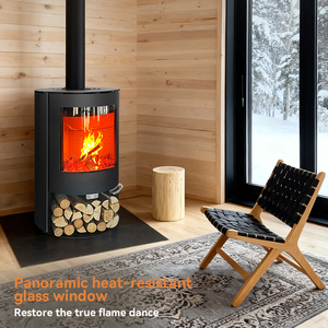 Chimenea Moderna <span class=keywords><strong>de</strong></span> <span class=keywords><strong>Leña</strong></span> <span class=keywords><strong>de</strong></span> Acero, Estilo Decorativo, Fácil Instalación para Sala <span class=keywords><strong>de</strong></span> Estar, Villa, Casa <span class=keywords><strong>de</strong></span> Huéspedes, Calentador <span class=keywords><strong>de</strong></span> <span class=keywords><strong>Leña</strong></span> Interior - Product Image 4