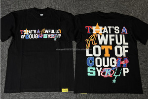 Áo thun nam chất lượng cao 100% cotton in hình, kiểu dáng rộng, in hình dòng chữ THAT'S a AWFUL LOT of COUGH SYRUP (mới về) - Product Image 6