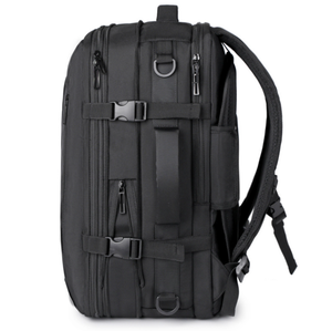 Sac à dos pour ordinateur portable noir, étanche, extensible, avec port USB, pour le collège et le bureau - Product Image 2
