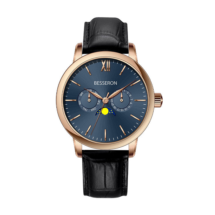 Blue Japanese Quartz watch