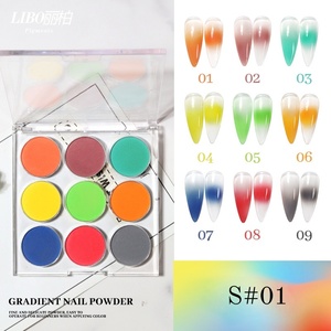 Polvo de Uñas Degradado Efecto Espejo Mágico en 9 Colores Sólidos para Decoración de Uñas DIY - Product Image 2