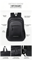 Sac à dos unisexe professionnel extensible en tissu Oxford imperméable avec coussin d'air, grande capacité, antivol, chargement USB pour le voyage