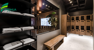 Casier de vestiaire en stratifié phénolique compact imperméable pour salle de sport, spa FMHLKA3D-KN316 ignifuge et résistant à l'eau - Product Image 4