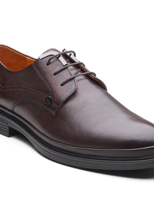 Zapatos de vestir formales de cuero genuino para hombre, color marrón, con cordones, clásicos, para oficina, negocios, bodas, cómodos, hechos a mano, de lujo - Product Image 5