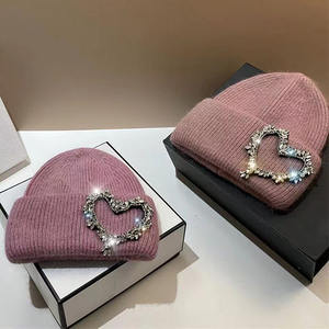 มาใหม่ล่าสุดการปรับแต่งโลโก้ 30% Angora 70% หมวกถักอะคริลิคสําหรับสิ่งเรียบง่ายกลางแจ้ง - Product Image 4