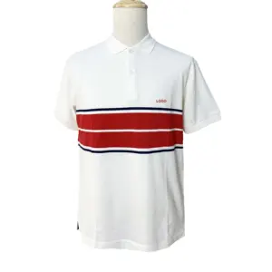 Custom Creatief Ontwerp Sneldrogende Golfshirts Geborduurd Slim Fit Gebreide Poloshirts Voor Heren