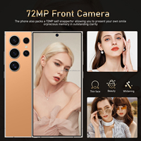 S24 Ultra 5G Akıllı Telefon CDMA LTE Şebekesi 108MP 2K LCD Kamera 7 İnç Geniş Ekran Çift SIM 8000mAh+ Pil Dört Çekirdekli Android 14