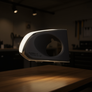 Couvre-lampe en plastique chromé poli pour Trax 13-16 R, design contemporain avec installation facile, fabrication par moulage, accessoire pour Li - Product Image 2