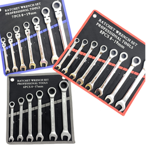Venta directa de fábrica 72 dientes cabeza fija cabeza ajustable Juego de llaves de trinquete de doble cabeza - Product Image 1