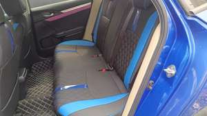 Per <span class=keywords><strong>coprisedili</strong></span> 2016 2021 <span class=keywords><strong>Honda</strong></span> <span class=keywords><strong>Civic</strong></span> in pelle Custom per seggiolini auto protezione impermeabile 5 posti in accessorio blu nero - Product Image 5