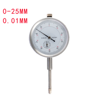 Indicador de Carátula Mecánico de Alta Precisión de 0-10 mm, 0-25 mm, 0-30 mm, 0.01 mm