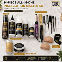 Kit d'installation de perruque en dentelle personnalisée, outils de coiffage résistants à la chaleur, OEM ODM