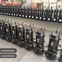 Pompe centrifuge submersible électrique verticale/horizontale en acier inoxydable, alimentée par moteur triphasé 1HP 15HP, pour eau et sable