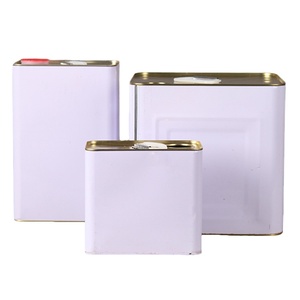 Lata de motor cuadrado de grado alimenticio personalizada de fábrica, embalaje de aceite de oliva virgen Extra <span class=keywords><strong>Rectangular</strong></span>, lata de pintura metálica, lata de aceite - Product Image 1