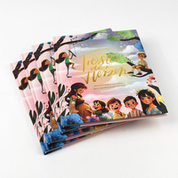 Livre d'images de luxe pour enfants, personnalisé, couverture rigide, reliure cousue, impression offset, dorure à chaud, vernis sélectif UV, gaufrage, haute qualité, format complet