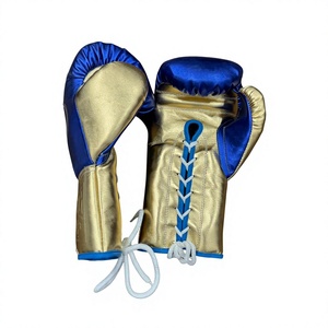Guantes de Boxeo Personalizables de Primera Calidad, Sin Boxeo No Hay Vida, 100% Cuero Genuino, Cierre con Cordones y Correas, para Sparring y Entrenamiento - Product Image 2