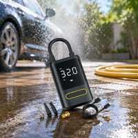Car Mounted Inflatable Pump Wireless Portable Digital Display 12V Electric Vehicle Inflator Valve Adapter