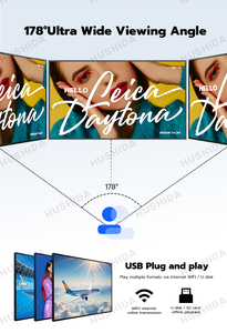 32 "quảng cáo <span class=keywords><strong>Android</strong></span> độ sáng cao LCD hiển thị 500nits Showcase Màn hình cửa sổ màn hình LCD HD kỹ thuật số cửa sổ màn hình hiển thị - Product Image 6