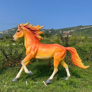 Customized Life Size Fiberglass Horse Statue Resin Animal <strong>Sculpture</strong> Outdoor Garden Mall Decoration Model - Product Image 2