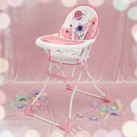 Chaise haute pliable pour bébé CLAF BEBE, table et chaise pour enfants, hauteur réglable et pliable, pour repas de bébé