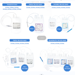 Bolsas <span class=keywords><strong>de</strong></span> <span class=keywords><strong>sangre</strong></span> desechables médicas WEGO, individuales, dobles, triples, cuádruples, 250ml, 350ml, 450mL, 500ml, ml - Product Image 3