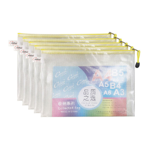 Soporte personalizado para carpetas de archivos <span class=keywords><strong>A4</strong></span>, bolsa de PVC para documentos escolares con cremallera de malla para organizador de rompecabezas para el hogar - Product Image 3