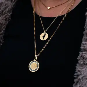 Wholesale High Quality Palestine Country Necklace 18k Gold Plated Map Fine Jewelry Pendants & Charms Fast Ship