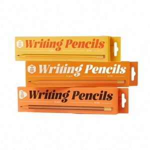 Lot de crayons hexagonaux en plastique personnalisables avec logo, 7 pouces, pour la rentrée scolaire, cadeau promotionnel, dureté HB, avec gomme - Product Image 3