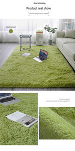 Alfombra de poliéster de piel sintética de Color sólido de lujo moderno, alfombra de felpa esponjosa supersuave para dormitorio, sala de estar, juegos de alfombras de área de máquina - Product Image 5