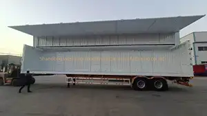 WS 30/40 toneladas Logística de ala única furgoneta semirremolque