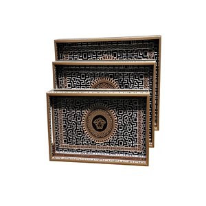 Bandeja de Madera MDF con Estampado Meena de Lujo, Plato Decorativo para Servir Té, Café, Desayuno, Decoración del Hogar, Regalo de Boda y Festividades - Product Image 1