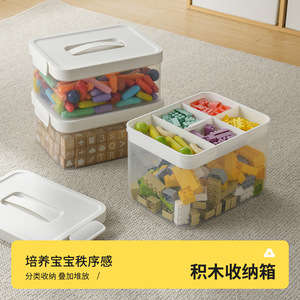 Boîte de rangement transparente avec couvercle 5L 10L pour organiser jouets et livres dans la chambre des enfants - Product Image 3