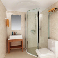Unité de douche WC au design moderne Dosettes de salle de bain modulaires préfabriquées BUL1618