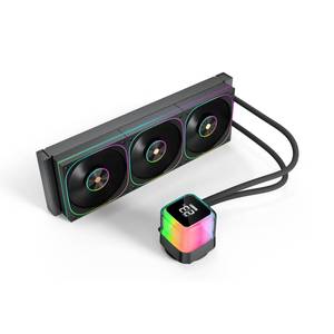 <span class=keywords><strong>Enfriador</strong></span> Líquido RGB <span class=keywords><strong>de</strong></span> 360 mm con Iluminación, Diseño <span class=keywords><strong>de</strong></span> Ventilador <span class=keywords><strong>de</strong></span> Flujo Inverso, <span class=keywords><strong>Base</strong></span> Grande <span class=keywords><strong>de</strong></span> Cobre, Compatible con Intel y AMD - Product Image 3
