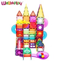 Juego de bloques de construcción de canicas para niños, juguete educativo de bloques de construcción, 188 piezas