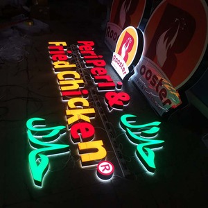 Cửa hàng phía trước LED kênh chữ mặt và Halo thắp sáng chữ ngoài trời chiếu sáng công ty Logo - Product Image 6