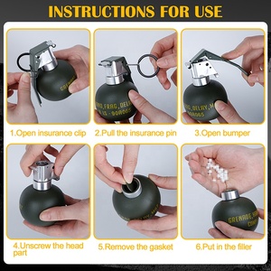 Modelo de Granada M67 de Juguete con Función Pop-Up para Paintball, Simulación de Películas, Sistema Táctico Molle para Accesorios de Caza al Aire Libre - Product Image 6