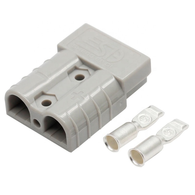 High Current 50A 600V Gray Power Pole Style Power Connector Plug